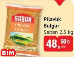 SABAN PİLAVLIK BULGUR